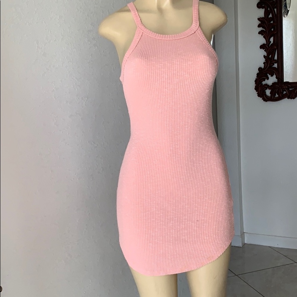 Papaya mini dress